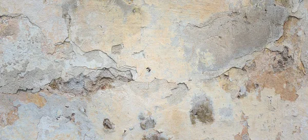 오래 된 벽 과필 그레이 스토 코 텍스처. 빈티지는 벽의 백지를 사용 한다. 쇠퇴 해 가는 부패 한 하수 처리장. — 스톡 사진