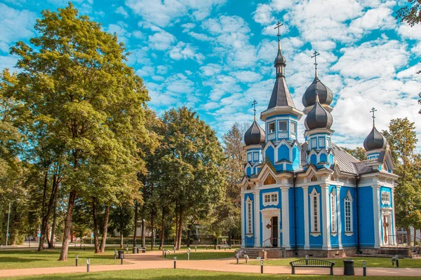 Orthodoxe kerk in Druskininkai stad, Litouwen — Stockfoto