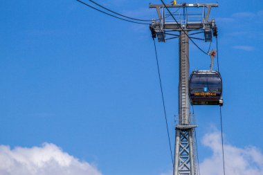 26 Temmuz 2018, Druskininkai, Litvanya. Druskininkai en popüler cazibe biri teleferik