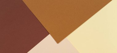 Soyut geometrik kağıt dokusu karton arka plan. Bej, kahverengi sarı pastel renkler