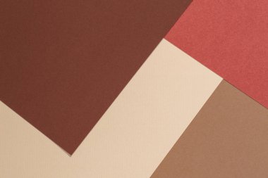 Soyut geometrik kağıt dokusu karton arka plan. Bej, kahverengi sarı pastel renkler