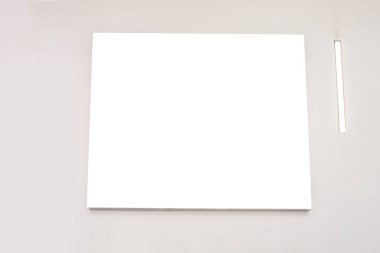 Kadar alay et. Boş billboard mağaza içinde duvar var banner