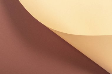 Soyut geometrik şekil bej kahverengi renk Kağıt arka plan.
