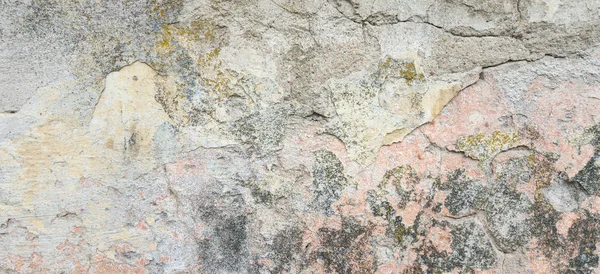 Grunge arka plan dokulu. Eski duvar ile bir çok katmanlı kaplama kırık. Doku duvar derin bir desen ile
