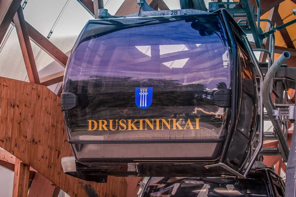 Druskininkai, Lithuania, July 26, 2018. Cable car one of most popular attraction in Druskininkai — Stock Photo, Image