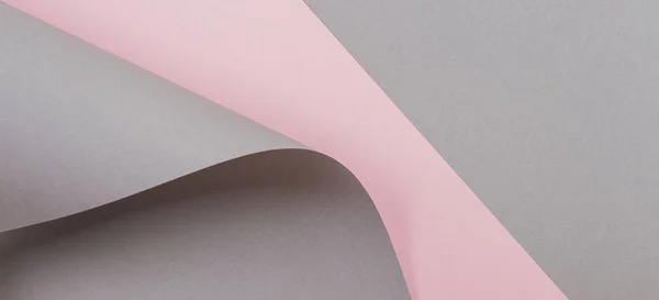 Forma geométrica abstrata fundo de papel de cor cinza e rosa — Fotografia de Stock