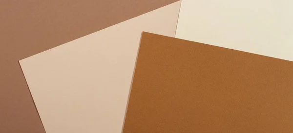 Fondo de cartón de textura de papel geométrico abstracto. Beige, marrón amarillo pastel colores de moda —  Fotos de Stock