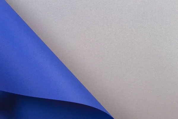 Forma geométrica abstracta fondo de papel de color gris y azul — Foto de Stock