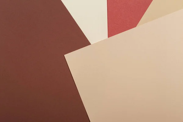 Fondo de cartón de textura de papel geométrico abstracto. Beige, marrón amarillo pastel colores de moda —  Fotos de Stock