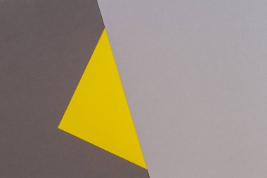 Sarı ve gri renkli kağıt arka plan. Soyut geometrik kağıt modayı arka planı.