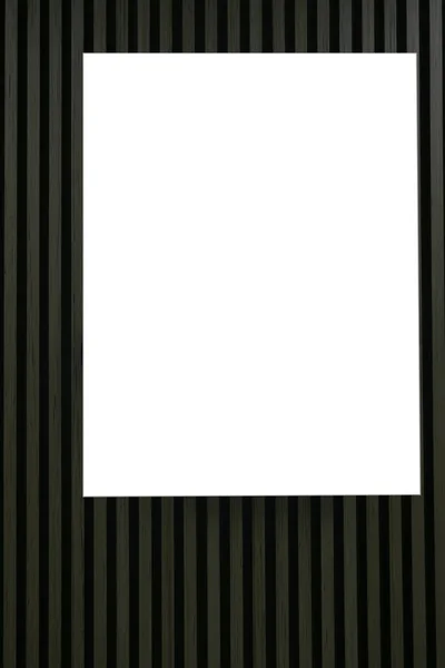 Ετοίμασε το πρότυπο. Μεγάλες λευκές πινακίδες σε εξωτερικούς χώρους, υπαίθριος πίνακας διαφήμισης στον τοίχο — Φωτογραφία Αρχείου