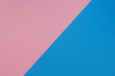Mavi ve pembe iki sesi çapraz devided renk Kağıt arka plan