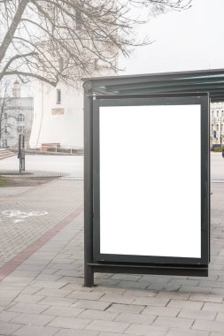 Billboard ışık kutusu otobüs sığınak açık Street alay