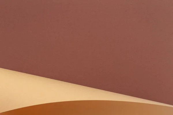 Forma geométrica abstracta beige marrón color papel fondo . — Foto de Stock