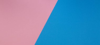 Mavi ve pembe iki sesi çapraz devided renk Kağıt arka plan