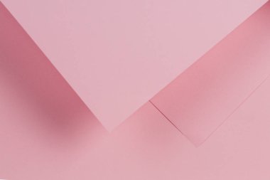Soyut geometrik şekil pembe renkli kağıt arkaplan