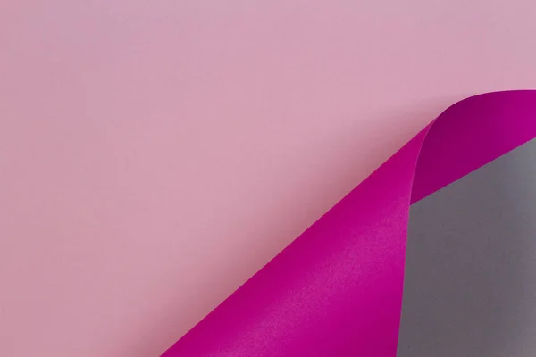 Αφηρημένη γεωμετρικό σχήμα ροζ χρώμα γκρι φόντο — Φωτογραφία Αρχείου