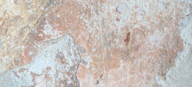 Kırık eski püskü soyulmuş duvar Banner arka plan yıpranmış