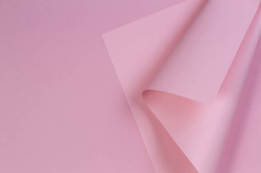 Renkli arka plan. Geometrik şekil pastel pembe kağıt