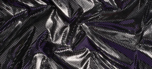 Gri siyah metalik gümüş benekli kumaş dokusu afiş arkaplanı — Stok fotoğraf