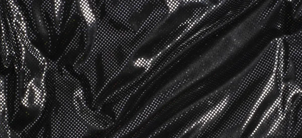 Gri siyah metalik gümüş benekli kumaş dokusu arkaplanı — Stok fotoğraf