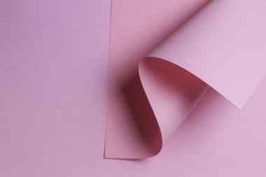 Renkli arka plan. Geometrik şekil pastel pembe kağıt