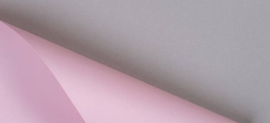 Soyut geometrik şekil pastel pembe ve gri renk Kağıt arka plan