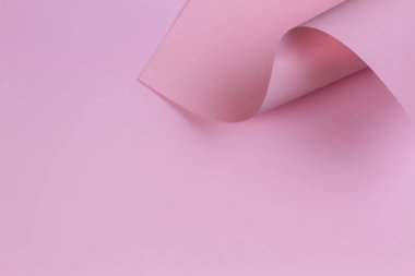 Renkli arka plan. Geometrik şekil pastel pembe kağıt