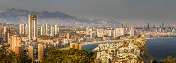 İspanya Benidorm şehir panoraması — Stok fotoğraf