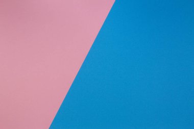 Mavi ve pembe iki sesi çapraz devided renk Kağıt arka plan