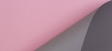 Soyut geometrik şekil pastel pembe ve gri renk Kağıt arka plan
