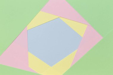 Açık pastel renk tonlarında soyut geometrik kağıt arka plan