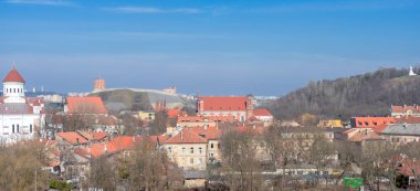 Litvanya'nın başkenti Vilnius'un panoramik manzarası