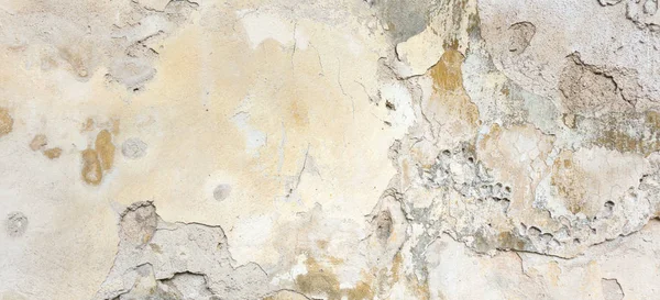 Vecchio muro con buccia grigio stucco Texture. Retro Vintage indossato sfondo della parete. Superficie striscione astratta incrinata decaduta . — Foto Stock