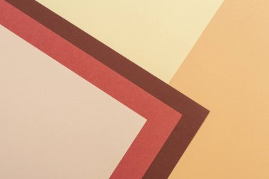 Soyut geometrik kağıt dokusu karton arka plan. Bej, kahverengi sarı pastel renkler
