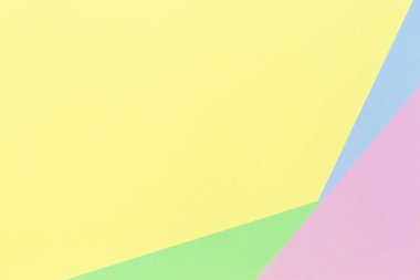 Soyut geometrik arkaplan açık renkli sarı, mavi, yeşil, pembe tonlarda