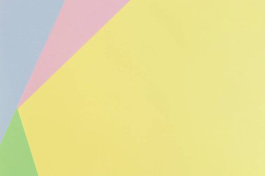 Soyut geometrik arkaplan açık renkli sarı, mavi, yeşil, pembe tonlarda