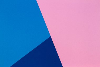 Soyut renkli kağıt dokusu arkaplanı. Geometrik şekiller ve çizgiler Pastel pembe, mavi, donanma renkleriyle