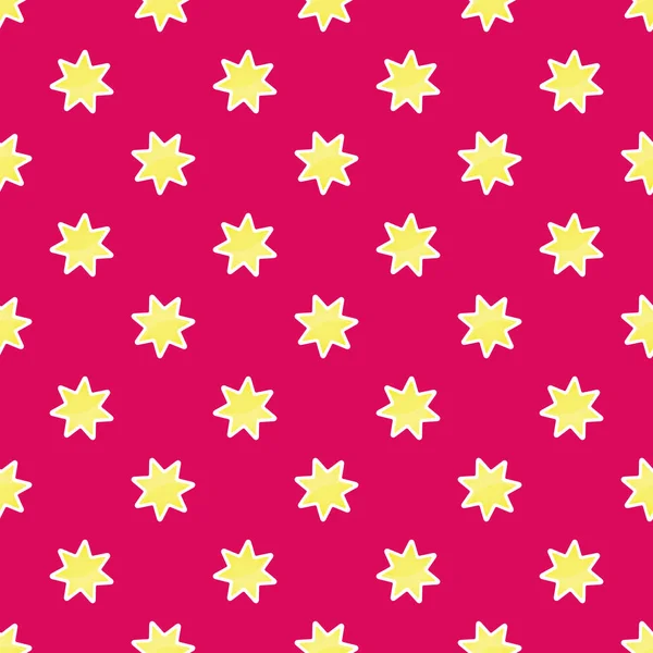 Bright seamless pattern of stars. Background for festive packaging — Stock Vector