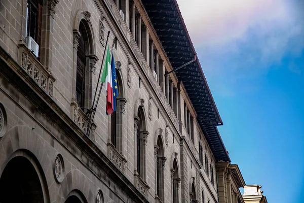 Flags Italy Europe Union — Stock Photo, Image
