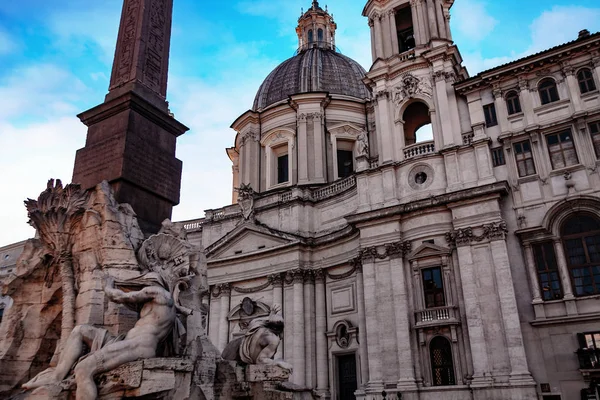 Fontana Dei Fiumi Рим Италия — стоковое фото