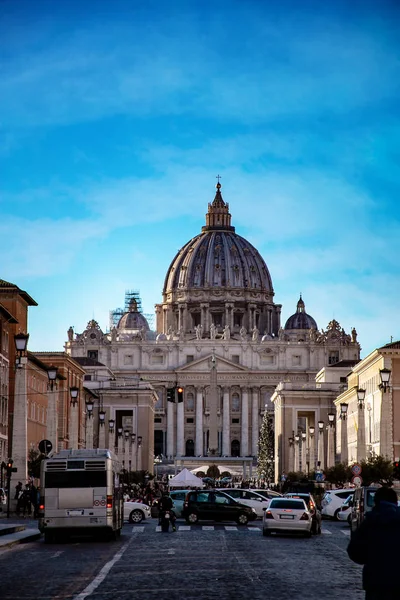 Basilica San Pietro Watykan Rzym Włochy — Zdjęcie stockowe