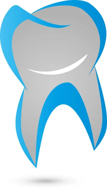 Diente Sonrisa Odontología Cuidado Dental Dentista Logotipo — Vector de stock