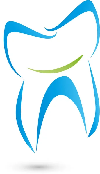 Ząb Uśmiech Stomatologia Stomatologia Dentysta Logo — Wektor stockowy