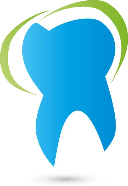 Diente Odontología Cuidado Dental Dentista Logotipo — Archivo Imágenes Vectoriales