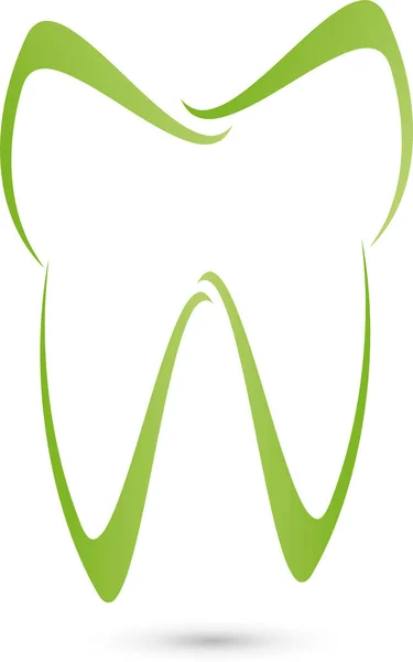 Zahn Zahnheilkunde Zahnpflege Zahnarzt Logo — Stockvektor