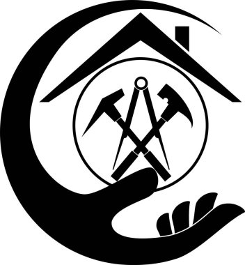 Çatı ustası araçları, el, çatı ustası, Sticker Etiket, Logo, simgesi