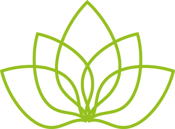 Daun Tanaman Organik Naturopath Kesejahteraan Pijat Logo Ikon - Stok Vektor