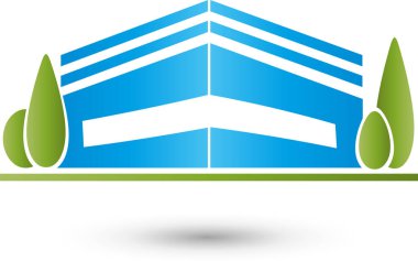 Ev ve ağaçlar, Müstakil Ev, gayrimenkul, logo