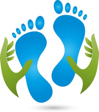 Ayaklar, eller, ayak bakımı, ayak masajı, logo